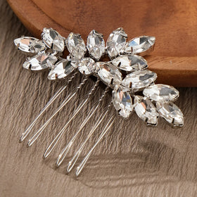 Luxury Crystal Fancy Simple Bridal Vine Headdress Accessories Wedding Bride Hair Combs for Women Valentine's Day