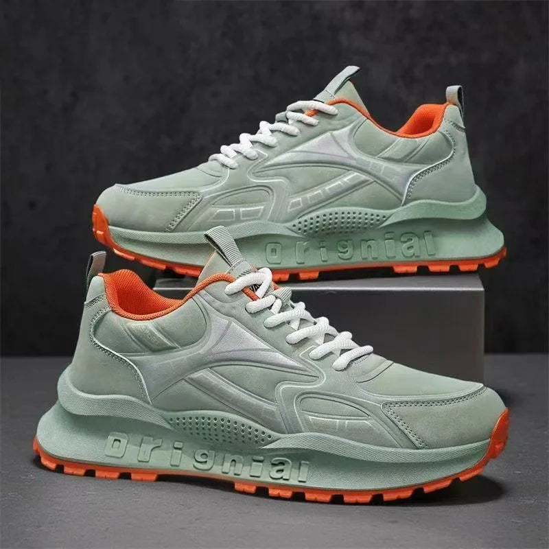 MC107 Men's Shoes New Spring Waterproof Sneakers Soft-Soled Casual Shoes Outdoor Non-Slip Shock-Absorbing Work Shoes for Men