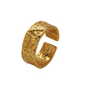Rainbowking INS Irregular Luxury Dainty Jewellery Hammer Trendy 925 Sterling Silver Woman Ring Infinity Anillo Oro