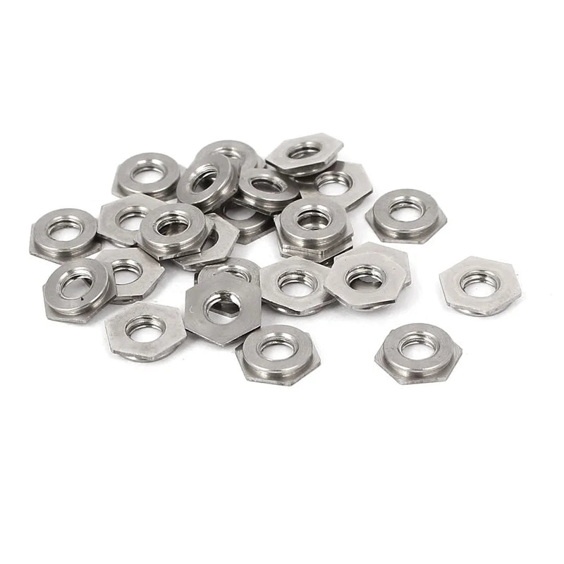 Type F M2 M3 M4 M5 M6 5mm Stainless Steel Hex Head Self Clinching 1/4-20 Flush Nut F-M4-1