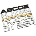 Custom Designed 3D Metal Letter Car Emblem Badge Self-Adhesive Rear Stickers New DIY Option MegaBDM