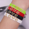 Handmade Adjustable Vintage Style Fashion Beauty Beaded Bracelet Women Unique 'LOVE LETTER' Bohemian Miyuki Beads Best Gift