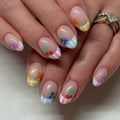 Short False Nails With Custom Design Acrylic Packing Box OEM/ODM Nail Stickers Press on Nails with Glue MegaBDM