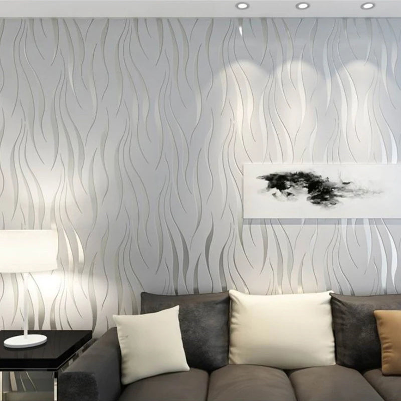 2022 Modern Striped Non woven Wallpaper For Home Decor Living Room Bedroom Background Stripes Wall Paper Wholesale