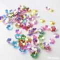 Brilliant Cup Plum Loose Blossom PVC Sequins with Hole for Sewing for Wedding DIY Crafts and Decorations Confetti Included