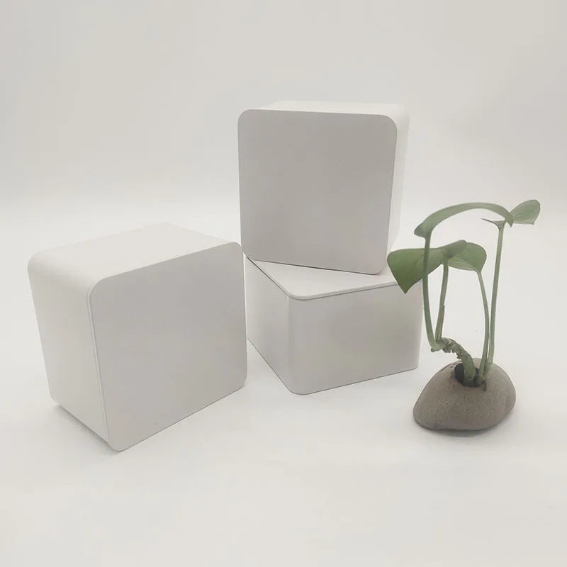 Recyclable Customizable Square Tinplate Wedding Invitation Metal Box Favor Gift Wedding Candy Holder
