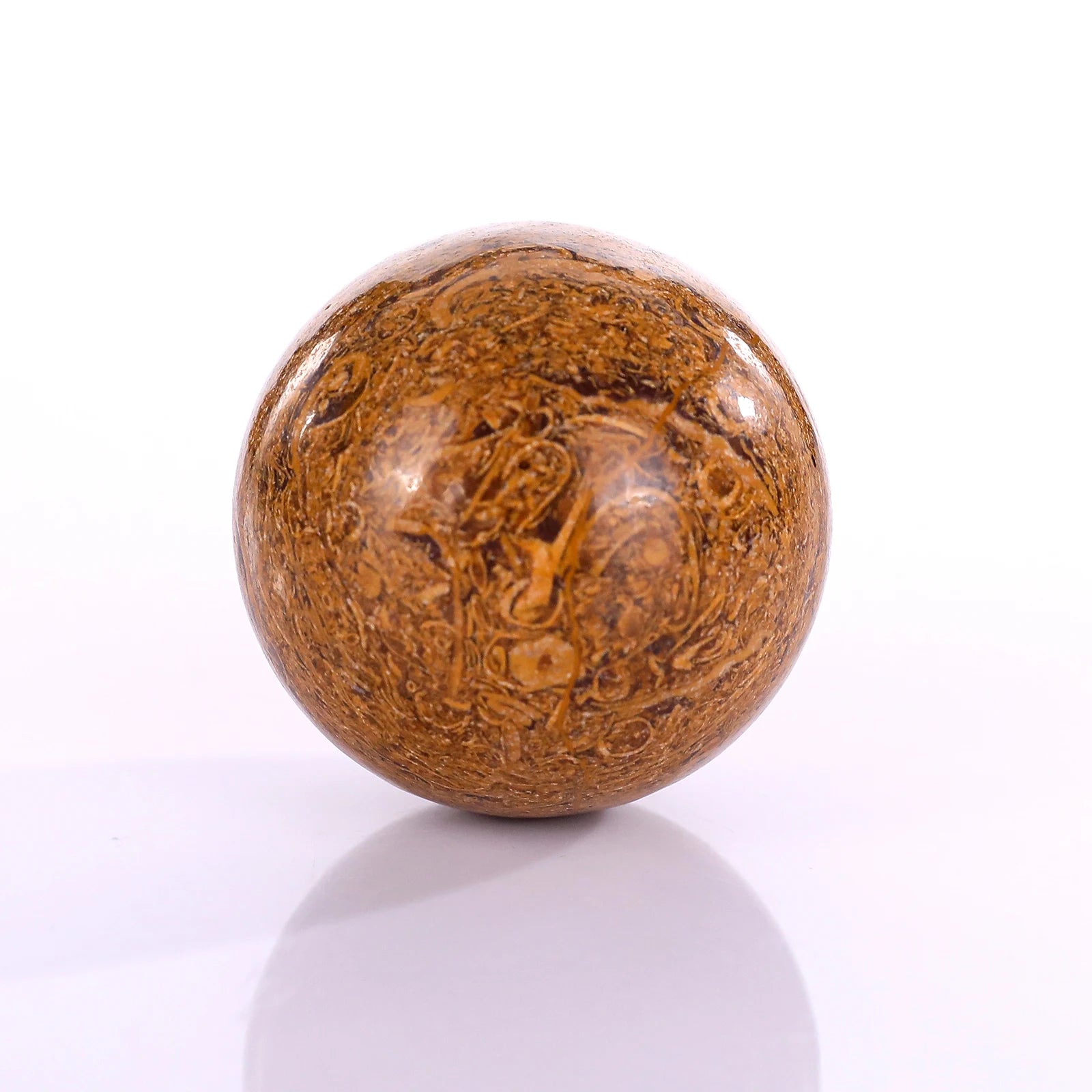 Elephant Grain Stone Natural Crystal Stone Crafts Sphere Gemstone Chalcedony Crystal Carving Ball Decoration Gifts Wholesale