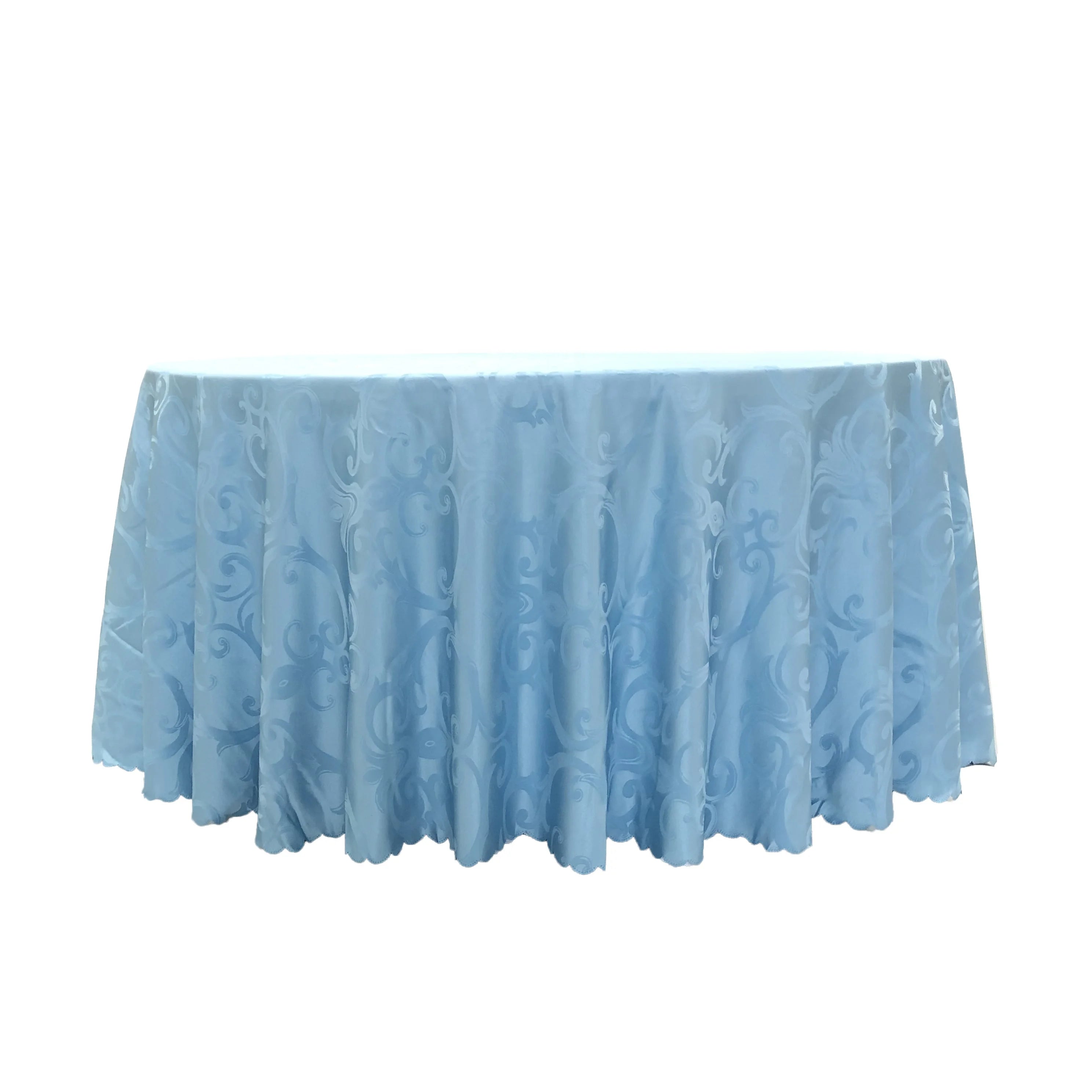 Polyester Fabric Damask Jacquard Tablecloth for Wedding Events Banquet