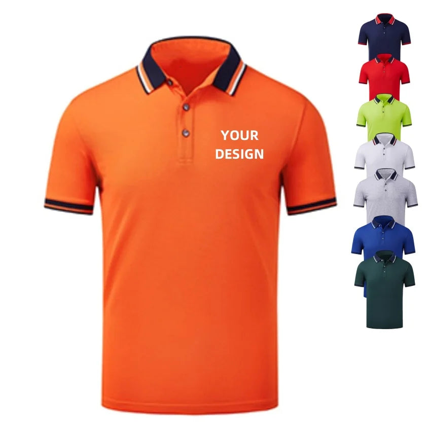 Wholesale High Quality Plain Casual T-shirts Embroidered Polo Tshirt Golf Clothing Custom Logo Simple Polo Shirt for Men