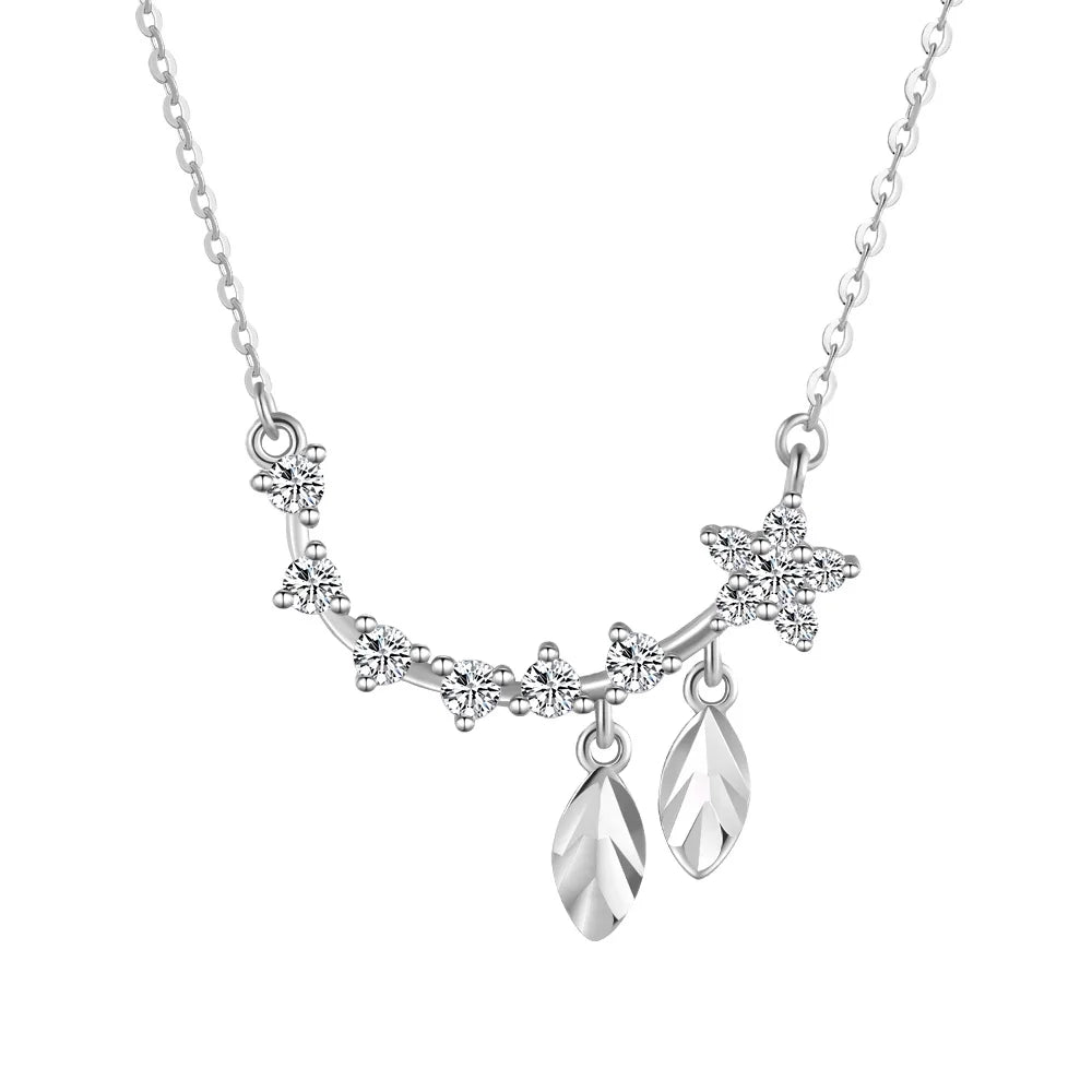Cubic Zirconia Sterling Jewelry Vintage Necklace 925 Silver 2023 Hot Sale China Wholesale Zircon Necklace