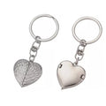 Qualisub Creative Heart Locket Metal Keychains Sublimation Keychain Blanks for Custom Printing