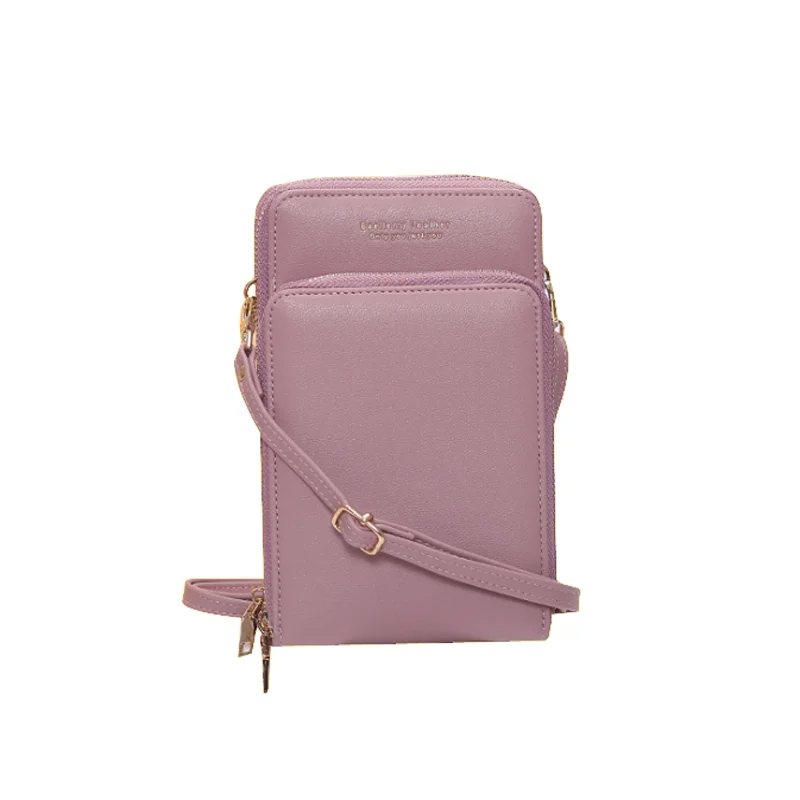 2026 Latest Hot Selling Women PU Zipper Shoulder Bag New Fashion Quality Crossbody Phone Bag Brand Design Elegant