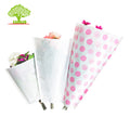 White Kraft Paper Colorful Printing Flower Packaging  Farm Use Flower Paper Bag