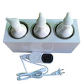 3 Bottles Professional Customized Logo Color Auto Heating Electric Essential Oil Warmer Lotion Massage Oil Heater