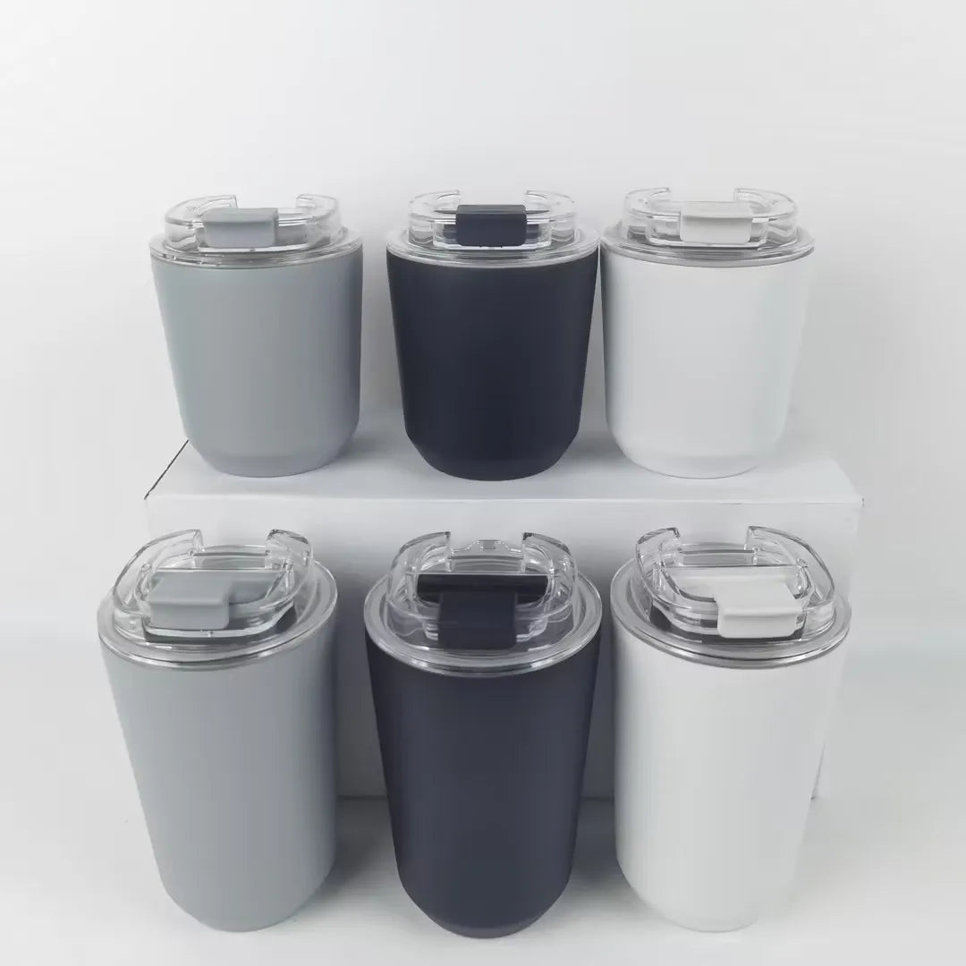 Hot Selling 250ml/360ml Insulated Coffee Cup with Painted for Home Kitchen Travel Back to School Made of Durable Metal