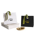 Ribbon Handle Gift Packaging Box Custom Black Jewelry Shopping Bags With Logos