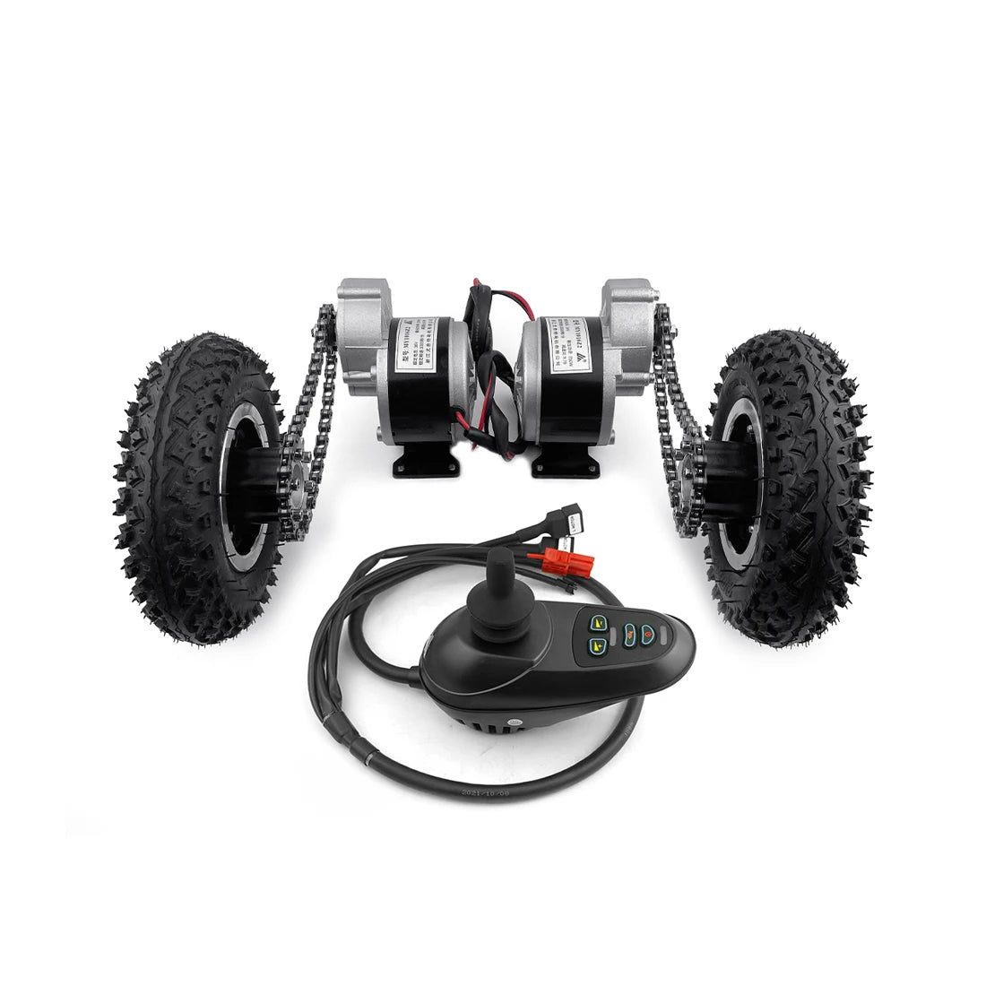 DIY Brushed Geared Dual Drive 8 Inch Wheel 250w 24v Electric Mobile Cargo Tricycle Bike Hand Carts Motor Kit