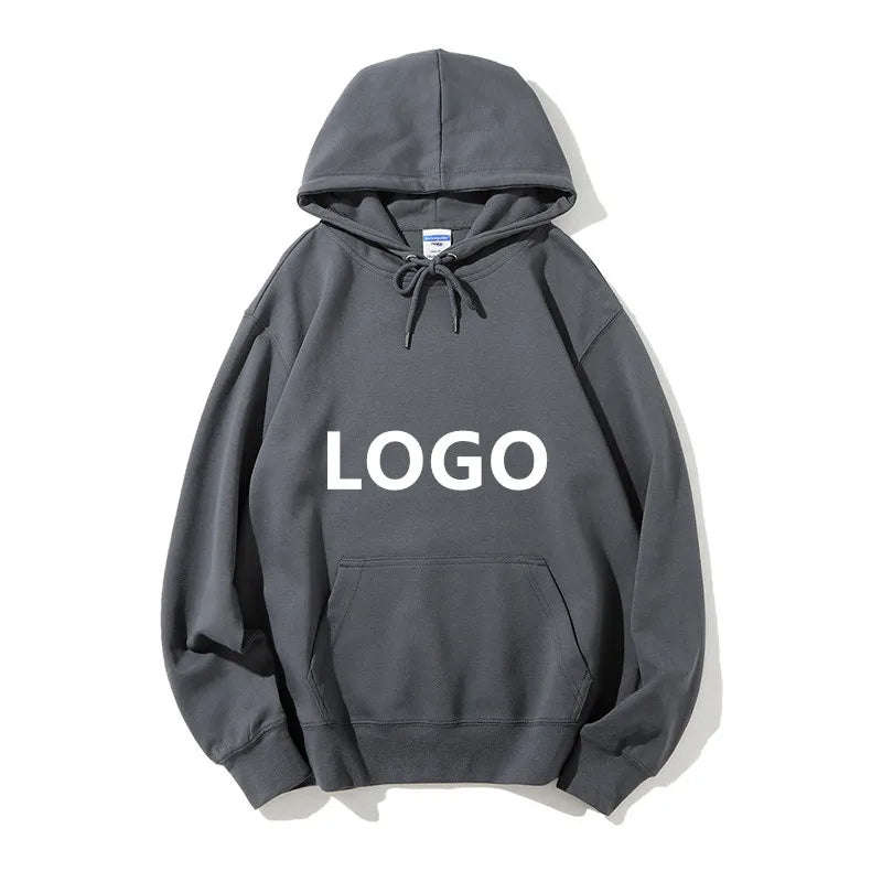 300gsm 80% Cotton 20% Polyester Comfortable Fabric Anti Shrink Pullover Unisex Men Autumn Winter Fleece Thick Hoodies for Men