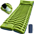 Custom Portable Ultralight Inflatable Foldable TPU Sleeping Pad Mattress Built-in Foot Pump Compact Backpacking Hiking 4 Seasons