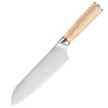 7 Inch Santoku Japanese Chef Knife 5CCr15MOV High Carbon Steel with Pakkawood Handle Kitchen Knives