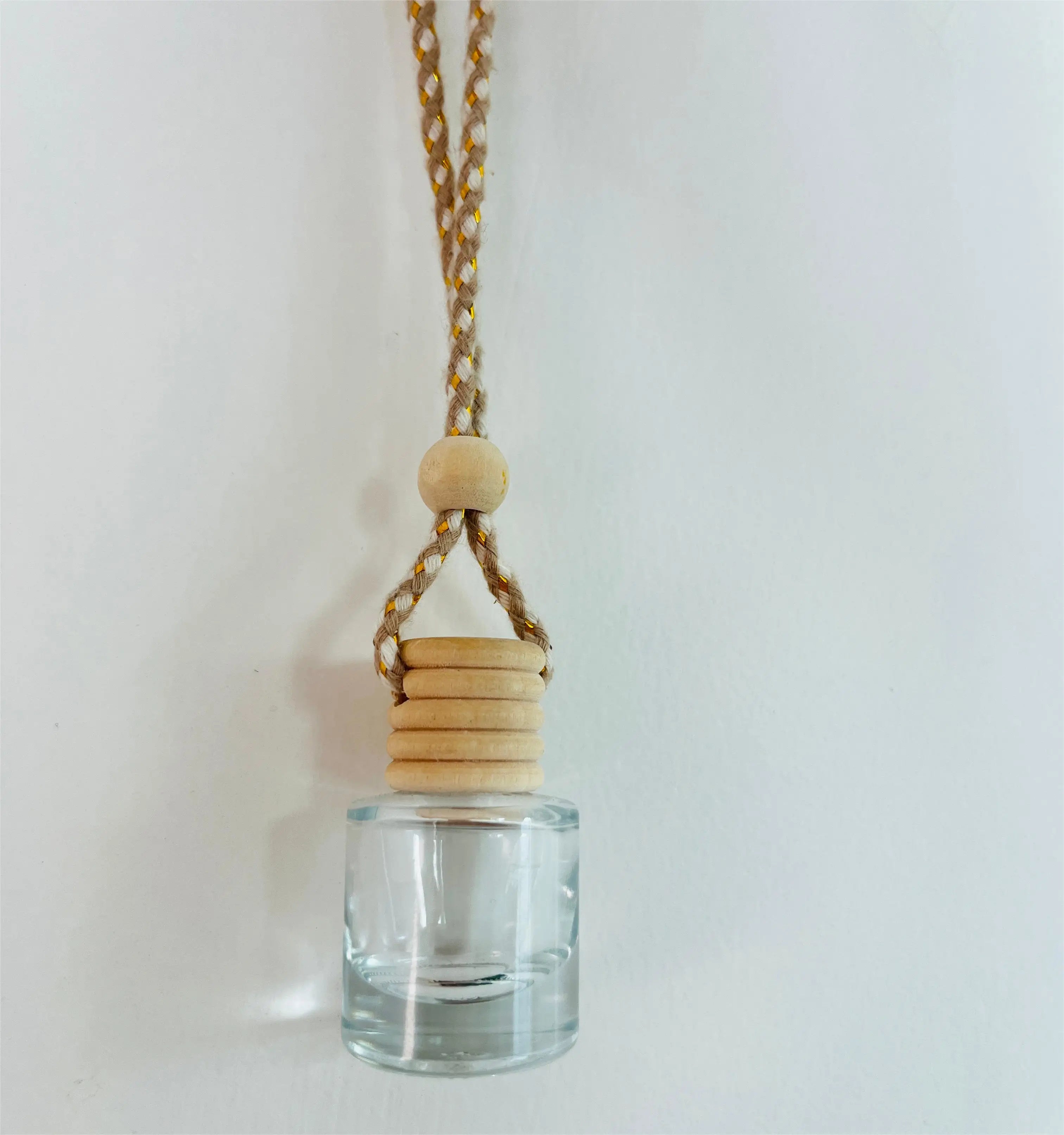 Luxury Car air Freshener Diffuser Empty Bottles Shape clear Frosting Hanging Car Diffuser Bottles Car Perfume Bottle Empty Glass