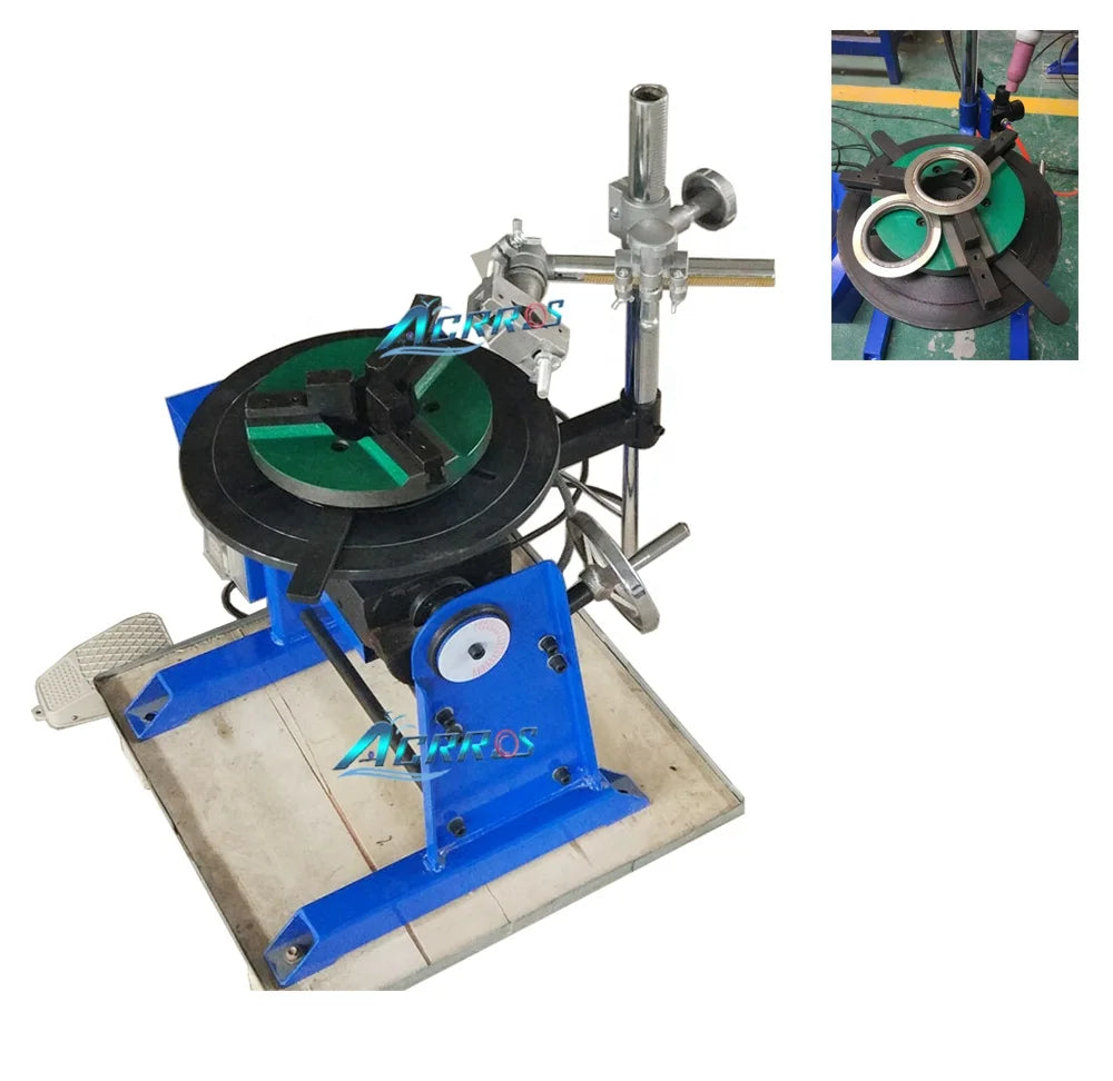 Positioning Accuracy 50kg Portable Positioner Welding Rotary Pipe Weld Positioner with Supporting Torch Arm