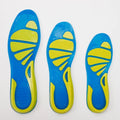 High Elasticity U-Shaped Heel Silicone Thickened Training Shoe Inlays Super Soft Plaid Sports Comfort Gel Insoles