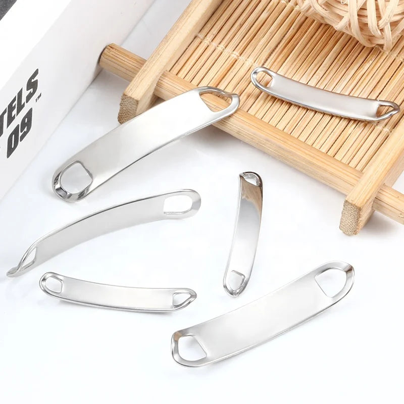 Custom Clothing Metal Logo Design Custom Engraved Brand Logo for Shoes Scarf Swimwear Jewelry Findings & Components