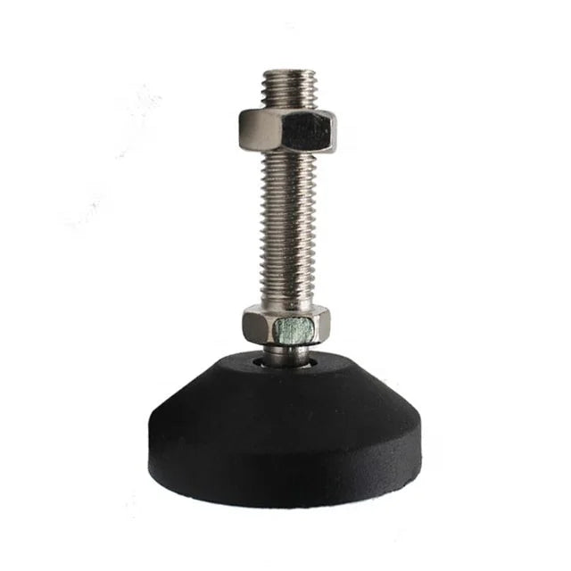 50mm Dia M8 M10 M12 Industrial Stud Mount Swivel Base Heavy Duty Plastic Furniture Leveling Foot for Workshop Warehouse Use MegaBDM