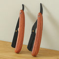 BEIKELIN OEM Logo Blade Sharp Men's Shaving Stainless Steel Handle Stainless Steel Single Blade Straight Razor