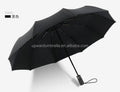 Black Umbrella Automatic Mens Folding Umbrella with logo Prints Rain Umbrella Automatic