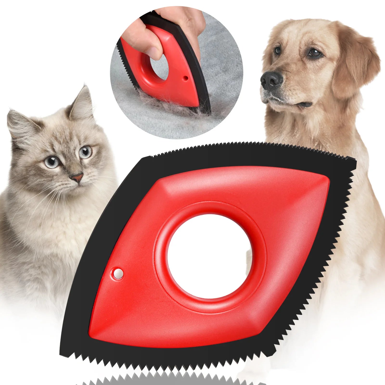 Portable Hair Remover Pet Hair Grooming Brush Pet Cleaning Hair Remover Comb Sofa Fur Cleaner
