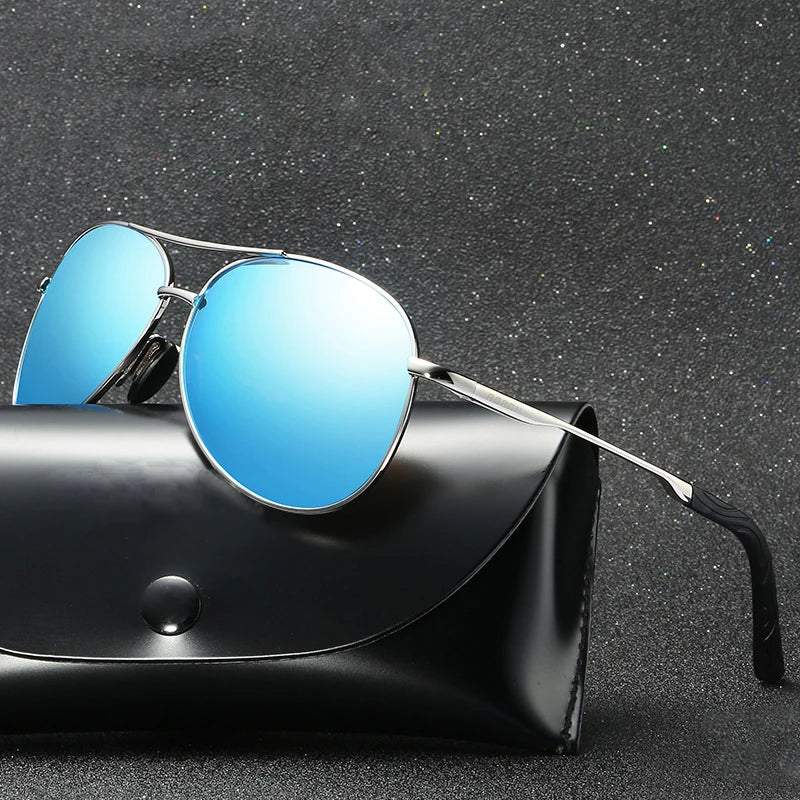 Wholesale Custom 2022 Gafas De Sol Driving Aviation Metal Shades Polarized Mens Sun Glasses Sunglasses 2023