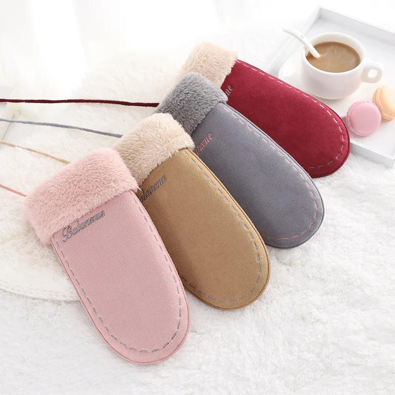Custom Logo Winter Cute Thick Warm Funny Riding Mittens Gloves for Girls Outdoor Gloves