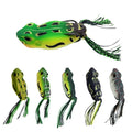 Wholesale Price Fishing Frog Lure Realistic Floating Pesca Frog Soft Fishing Lure Bait PVC Double Hook Silicone Fresh Water
