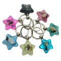 Sea Starfish in Resin Keychain Accessories Custom Cute Clear 3d Luminous Floating Starfish Plate Acrylic Keychains