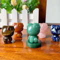 1.5 Inch Crystal Carving Hello Kitty Gemstone Cat Figurine Hand Carved Kitten Status for Home Decor by Liktwind Art Collectible
