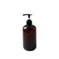 500ml Boston Amber Plastic Lotion Bottle Pump Refillable PET Hair Shampoo Shower Gel Bottle Trigger Cosmetic Packaging