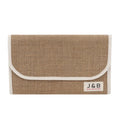 New Design Fashion 100% Natural Eco-friendly Burlap Hemp Jute Envelop Shape Gift Package Packing Bag Document Keeping Bag Pouch