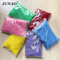 JUNAO 2mm 3mm 4mm 5mm 6mm Round Nail Crystal Stones Resin Strass Transparent Flatback Rhinestones for Clothes Jewelry Making