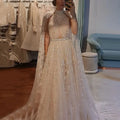 Scz009 Luxury Dubai Evening Dress With Cape Sleeve 2023 Elegant Long Arabic Formal Dresses for Women Wedding Party
