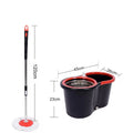 Double-drive Hand Pressure Rotating Black Steel Basket Mop Barrel  Mop Barrel Mop Cleaning Floor with  Storage
