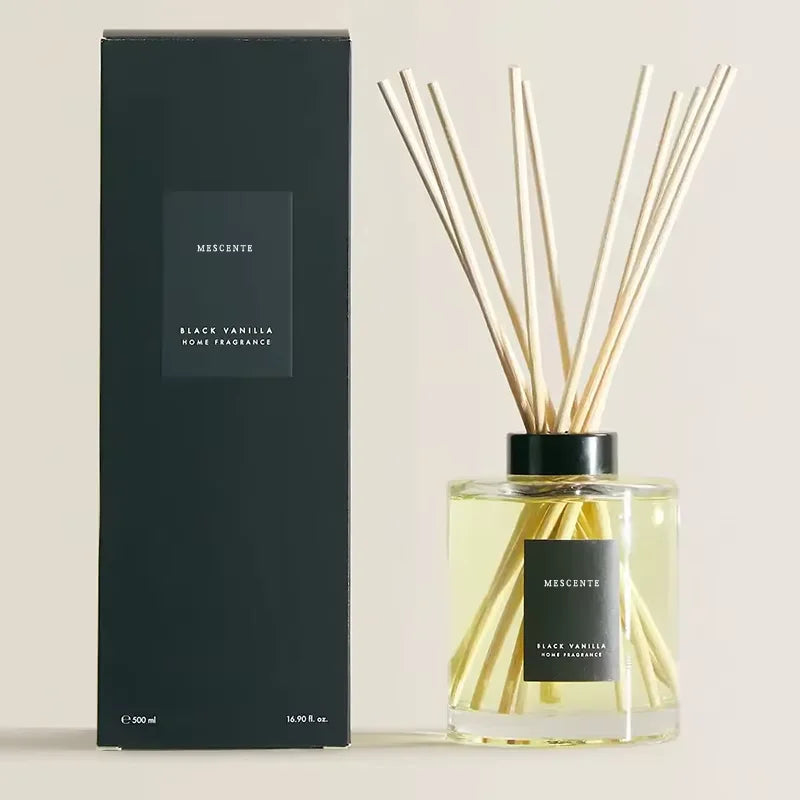 Luxury Glass Reed Diffuser Air Freshener with Stick Pattern Fragrance Essential Oil Home Diffuser for Car Fresh Scent Aroma