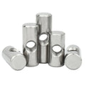 304 Stainless Steel Hammer Nut for Wood Furniture One-word Thread with Hole Cylindrical Positioning Pin Embedded Connection Nut