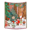 Customized 100% Cotton Jacquard Woven Tapestry Christmas Sofa Towel Office Nap Blanket Multifunctional Sofa Carpet Wholesale