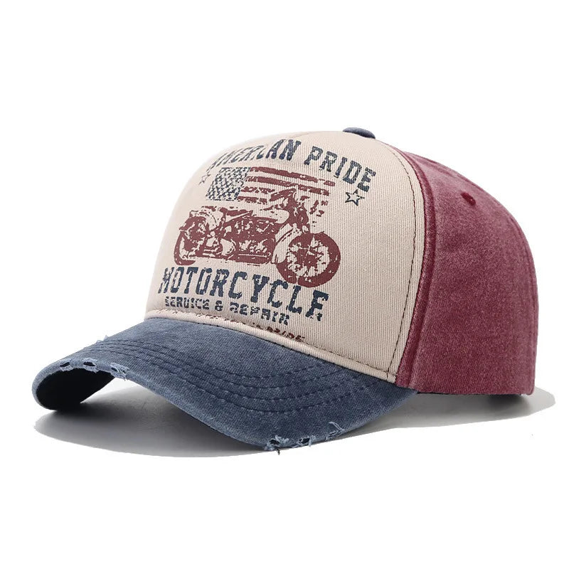 Europe and the United States Washed Baseball Cap Cotton Soft Top Vintage Cap Solid Color to Do Old Washed Cowboy Baseball Cap