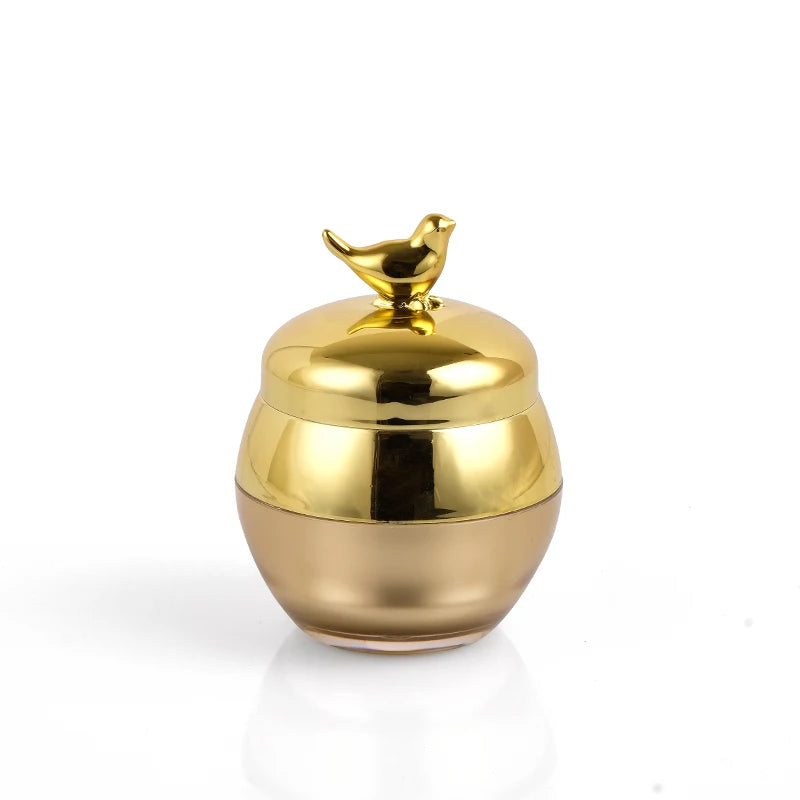 Sengmi Gold Luxury New Design 20g Plastic Cream Jar Cosmetic Container Empty Skincare Acrylic Jar Model D35-1