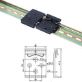 DIN 35mm Guide Rail Snaps Kit with Quick Easy Mounting Clip and Buckle Fixing for Rail Applications