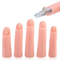 Professional Nail Practice Silicone Artificial Hand Model Seamless Finger Insertion Simulated PVC Paper New Design Plastic