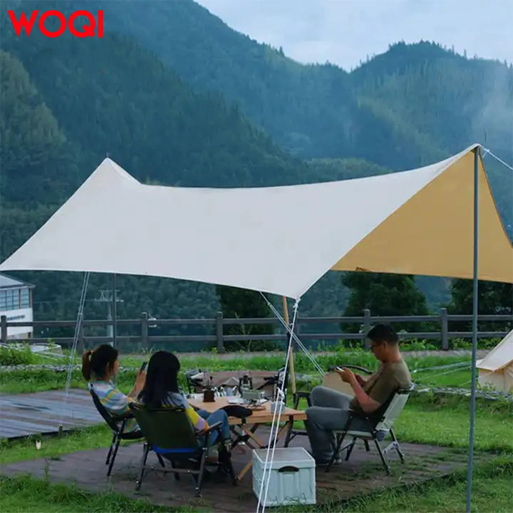Woqi Waterproof  Rain Fly Sun Shade Rain Shelter UV protection Camping Tarp